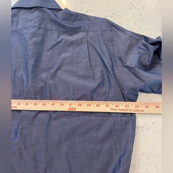 Ben Sherman The Original Men’s Button Down Shirt Sz 16.5, 34-35, L Dk Blue - Picture 5 of 7